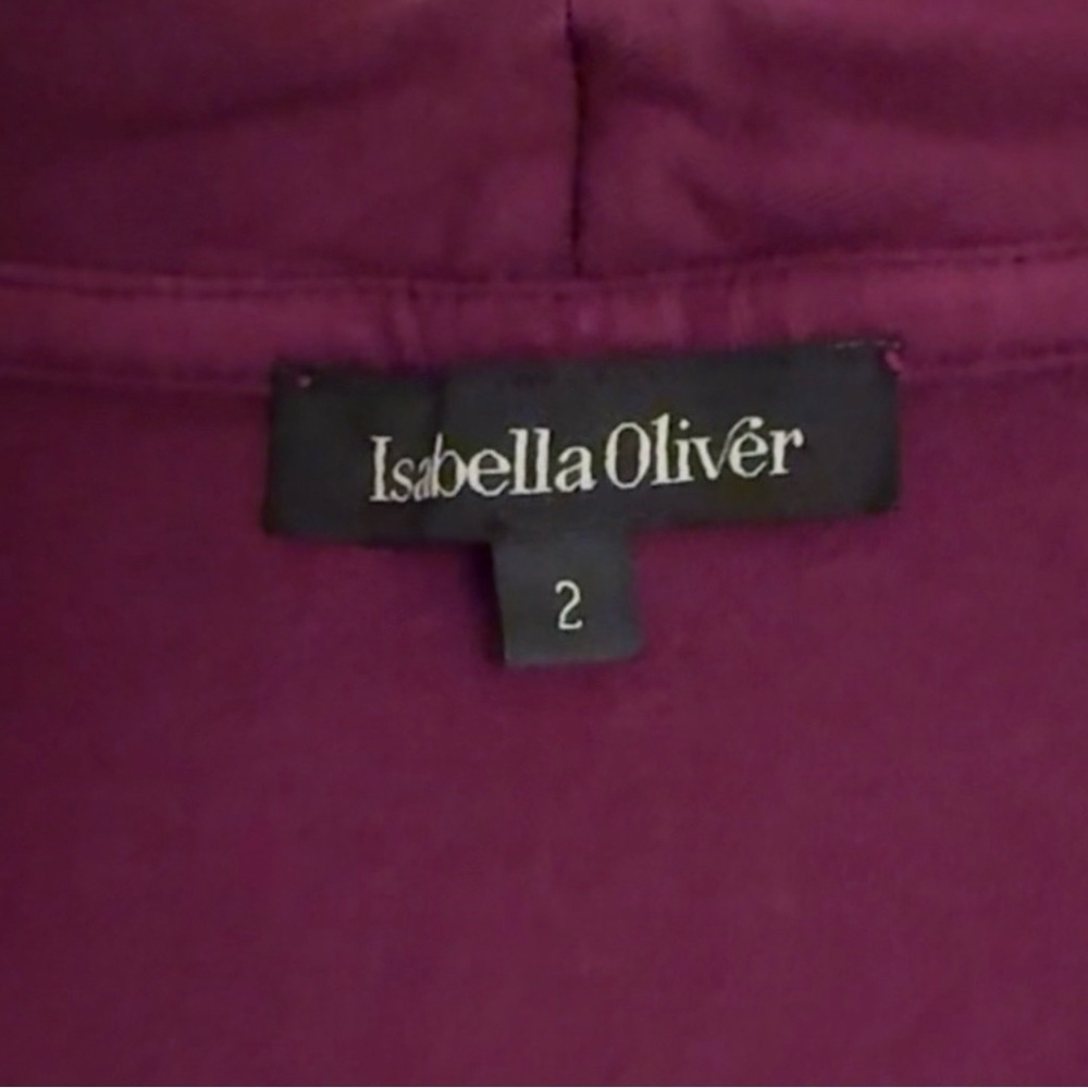Isabella Oliver Plum Pleated Maternity Tunic Dress – Size 3 - Picture 3 of 5